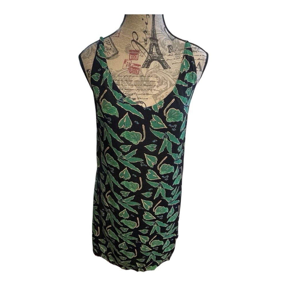 Urban Outfitters Black and Green Leaf dress - Picture 2 of 10